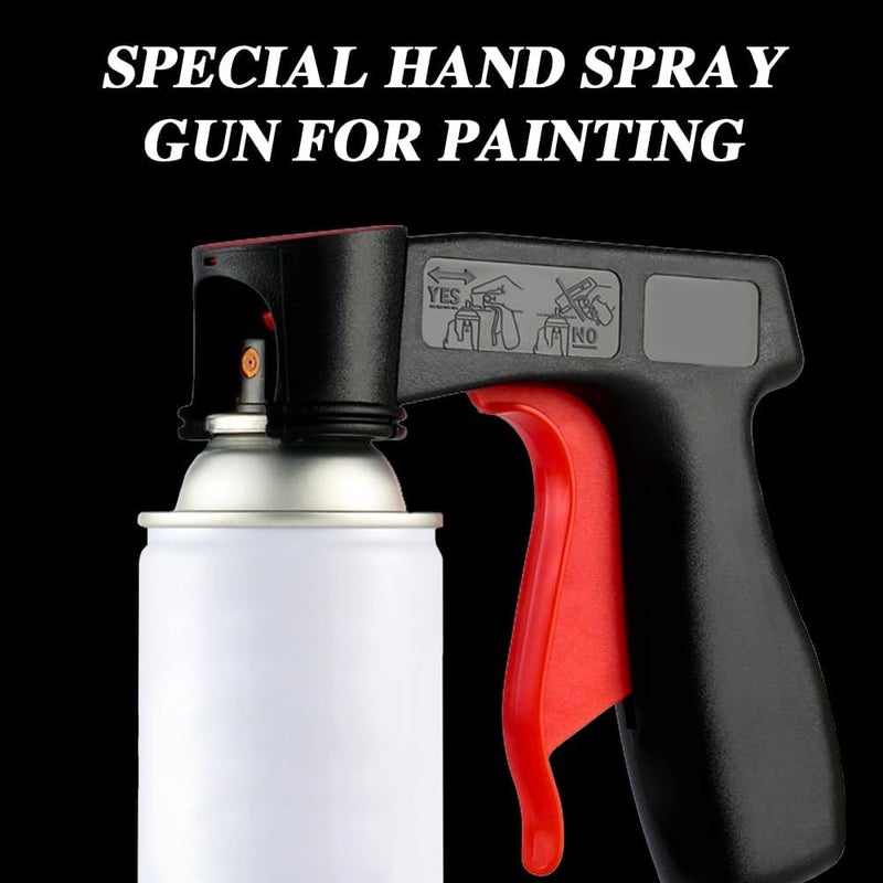CHRYMUM 2PCS Instant Aerosol Trigger Handle, Instantly Converts Spray Cans into Spray Guns - Full Hand Grip, Reusable, Easy to Clip-On & Off - Universal Fit, Use on Spray Paint, Adhesives, Lubricants - Image 3
